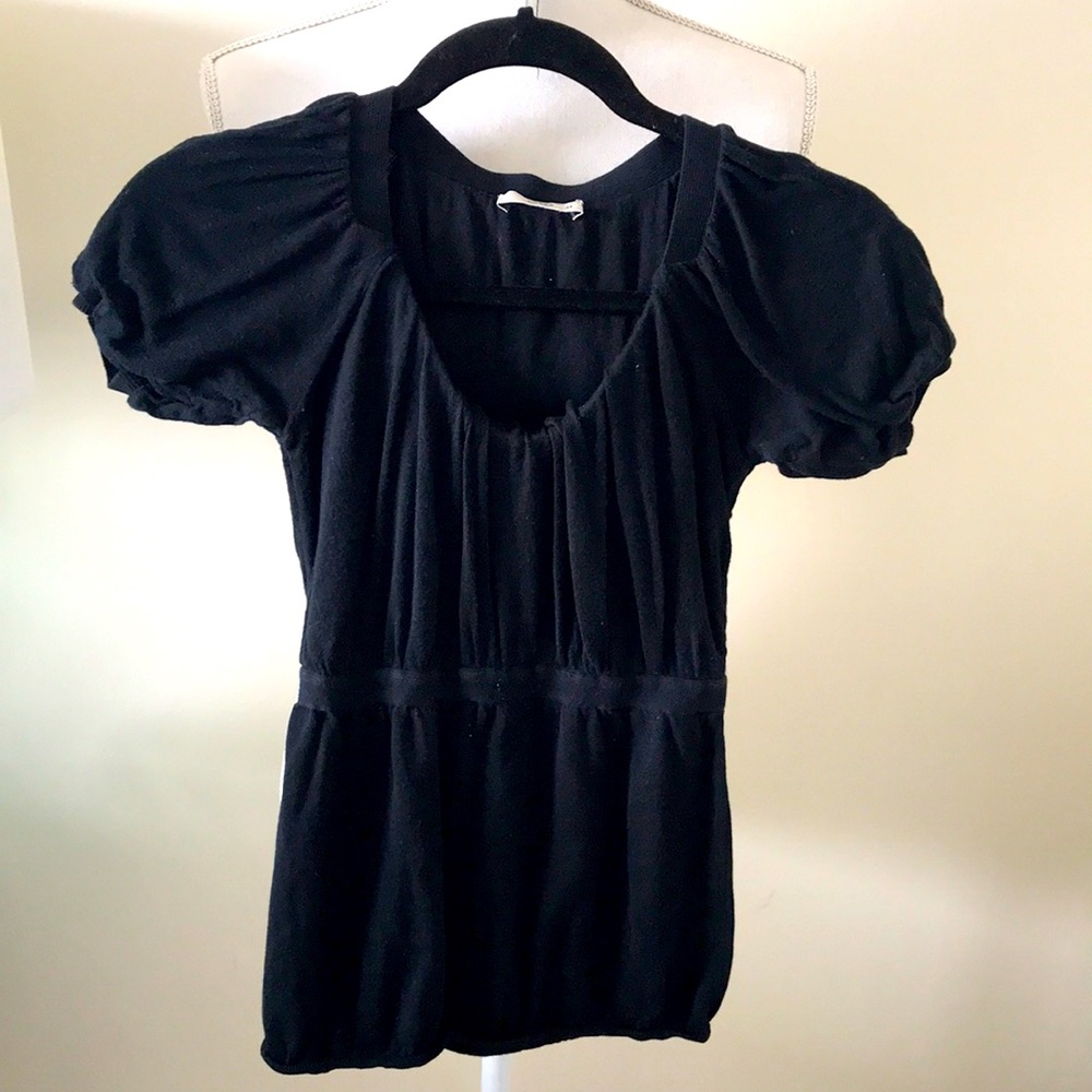 Black coop neck Prada top